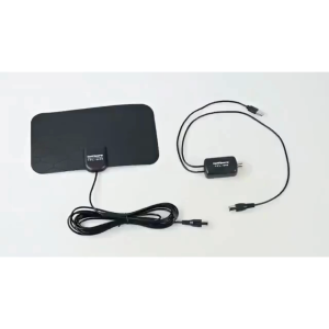Taffware Antena TV Digital Terbaik Dan Terjernih DVB-T2 High Gain 25dB with Amplifier Signal Booster