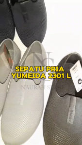 Sepatu Slip On Pria Yumeida GT 2301 L Sepatu Pantofel Pria Rubber Karet Empuk Anti Slip