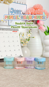 FCI Double Hole Pencil Sharpener Durable Construction Compact and Lightweight Comfortable and Easy to Use Ideal for School Office Home and Art Projects