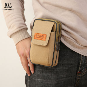 LouisWill Men’s Waist Bag Sports Waist Belts Bag Three Layer Pocket Design Adjustable Running Pouch Waterproof Fitness Bag Money Phone Waist Fanny Pack Jogging Belt Fanny Pack for Workouts Sports Outdoor