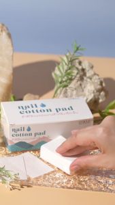 สำลี สำลีคุณภาพไร้ขน U-DELI สำหรับล้างเล็บ 200แผ่น แผ่นบางแข็ง ไม่มีขุย ไร้ขน Lint Free Nail Wipes Cotton Pads Remover สำลีแข็ง สำลีเล็บ สำลีทำความสะอาดเล็บ สำลีเช็ดเล็บ