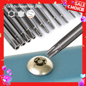 Torx Screwdriver Flat Head Tamper Proof Security Drill Bit Set for Electric Drill Magnetic Extension Adapter Star Hex Spline Bit