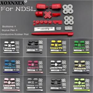 Complete Keypress Accessories Set L R D-Pad ABXY Buttons + Touch Pen + Conductive Pads For NDSL Console Repair Parts