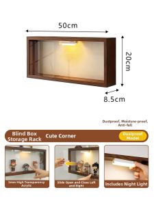ARTPIONEER | Dustproof Wall-Mounted Storage Rack Glowing Display