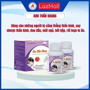 Kim Thần Khang Platinum (1 lọ x 60 viên) - giúp dưỡng tâm an thần hỗ trợ cho những trường hợp bị suy nhược thần kinh lo lắng căng thẳng mất ngủ kéo dài.