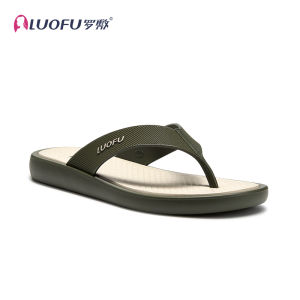 Loafers Sandals Mens Anti-Slip Soft Bottom Beach Wearable Crossbody Slippers Casual Style PVC Material Flat Heel Pure Color