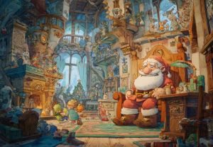 500/1000/1200/2000PCS Jigsaw Puzzle Christmas Holiday Scene For Adults Perfect For Quiet Evening Activity