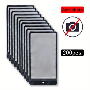 200pcs Disposable PE Clear Phone Bags Anti-Photo Privacy Pouch Mobile Phone Protective Cover for Wedding Party Meeting School