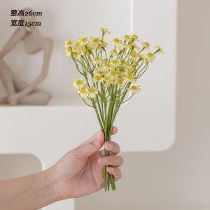 Bó Hoa Cúc Khô RoomTour Bó Hoa Giả Sinh Vật Học Hoa Trang Trí Phòng Khách Đồ Trang Trí Nhà Bằng Vải Nhung Tượng Hoa Tươi