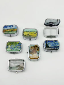 Hộp Đựng Thuốc Nhỏ Bằng Kim Loại Mini Bền Bỉ Hộp Đựng Đồ Nhỏ Gọn Hộp Đựng Thuốc Nhỏ Hai Ngăn Hộp Đựng Đồ Dùng Gia Dụng