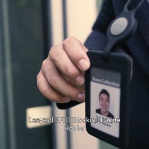 [Bone-RFID] ที่ห้อยบัตรพนักงาน พร้อมสายคล้องคอ : ซิลิโคน / มี RFID สแกนบัตรได้ทั้งสองด้าน / ใส่บัตรเพิ่มด้านหลังได้สองใบ สายคล้องบัตรพนักงาน ที่ห้อยบัตร - Lazada