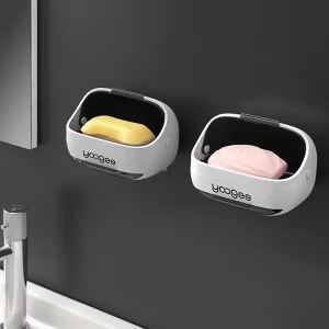 Dustproof Water-resistant Soap Holder Wall-mounted 1 Piece