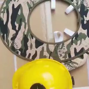 Highly Reflective Safety Strip Sun Shade Helm Construction Helmet
