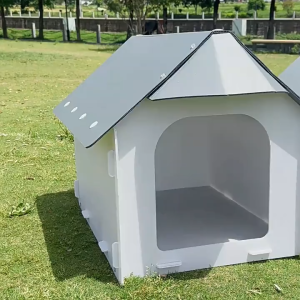 Dog House outdoor waterproof windproof Large dog house for adult big dogs Plastic rainproof cat houses Universal in all seasons Removable Washable Pet kennel