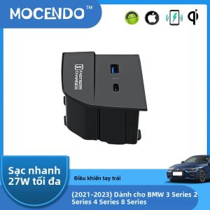 Sạc Không Dây Ô Tô BMW 2 3 4 Series X3 IX3 I3 Hộp Sạc Nhanh 15W Chuẩn Qi WPC 1.2 Tương Thích Với Bảng Điều Khiển Trung Tâm/tay Vịn