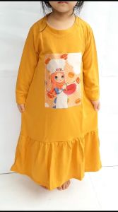 Pakaian baju muslim anak perempuan umur 1-10 tahun koki cilik
