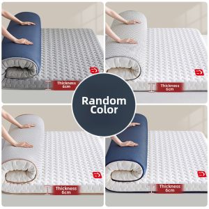 JIFANPAUL | Latex Memory Foam Mattress 180x200cm Waterproof Breathable Soft Mattress Pad for Home Student Dorm Rental Single Bed Cooling Mattress Topper