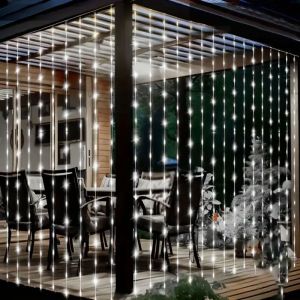 Remote Control 8 Mode USB LED Curtain Garland String Lights 3M/6M Outdoor Garden Fairy Light Christmas Tree Wedding Decorations