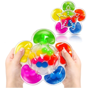 Montessori 5-Color Sorting Sensory Toy for Kids Educational Learning Game with Colorful Balls for Fine Motor Skills Development
