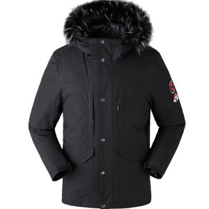 Jeep | Jeep Mens Winter Jacket Short Thickened Outdoor Windproof Waterproof Down Coat Warm City Outdoor Style Camping Skiing