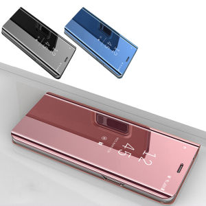 Samsung Galaxy Note 10 Plus Note 10+ Delight Mirror Flip Case Cover Stand Pouch Leather Casing Phone Mobile Housing