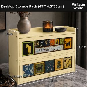 ZHU OU JI | Stylish Dustproof Double Layer Cabinet Shelf