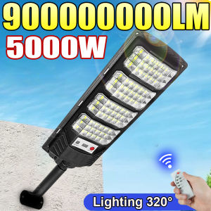 900000000LM Bright Outdoor Solar Lamp With Motion Sensor Powerful 5000W Solar LED Light Outdoor Garden Courtyard Street Wall Lam