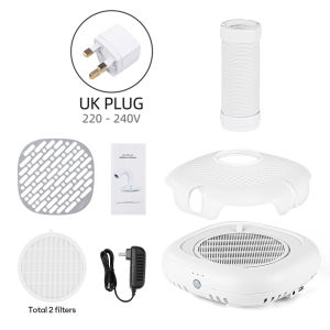 Foreverlily | 130W Super Suction Brushless Nail Dust Extractor Powerful Nail Dust Collector Nail Art Manicure Fan Vacuum Cleaner With 2 Filter
