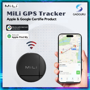 Gadguru MILI Tag / Lifemate GPS Tracker | Bluetooth Locator for Kids Pets Car & Luggage | iOS & Android Compatible | Real-Time Tracking & Find-Alarm