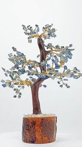 [ Woosilver ] Cây handmade đá Kyanite thô tự nhiên vẻ đẹp thanh lịch - MS11