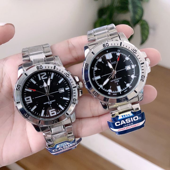 นาฬิกา casio ใหม่ล่าสุด นาฬิกาข้อมือผู้ชาย รุ่นใหม่ เรียบหรู สวยดูดี เลสหนา สายสแตนเลสนาฬิกาใส่ทำงาน  หรูหรา ใส่ได้ทุกวัน