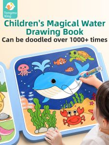 TONGMUXING | Water Drawing Sketchbook Reusable Coloring Book