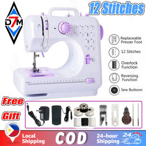 [COD]Portable Sewing Machine Mini Electric Household Heavy Duty 12 Stitches Sewing Machine replaceable presser foot Multifunction Electric Machine With Pedal