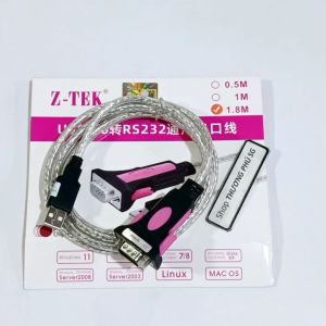 Cáp USB ra RS232 dài 1.8m / Cáp USB ra Com 9 Kim (DB9M) - ZTEK 553A chính hãng