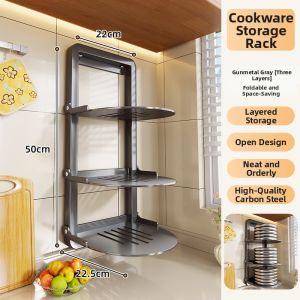 evesigar | Kitchen Wall-mounted Folding Storage Rack