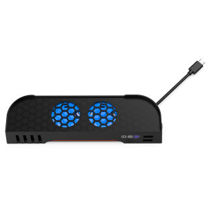 Ipega | Cooling Station for Switch 2 TNS-31111 Dual-Fan Switch 2 Cooling Stand with 8 Game Card Slots 2 USB Expansion RGB Effects