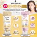 Purbasari White Glow Body Serum 3x Active Whitening - Skincare Perawatan Tubuh Untuk Melembabkan dan Mencerahkan Kulit Bisa Untuk Memudarkan Bekas Luka atau Koreng. 
