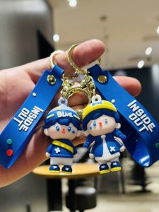 Móc Khóa Hình Bé Trai Và Bé Gái Màu Xanh Klein Móc Khóa Cặp Đôi Túi Đeo Phong Cách Hoạt Hình Nhựa Mềm Quà Tặng Lễ Hội Năm Mới