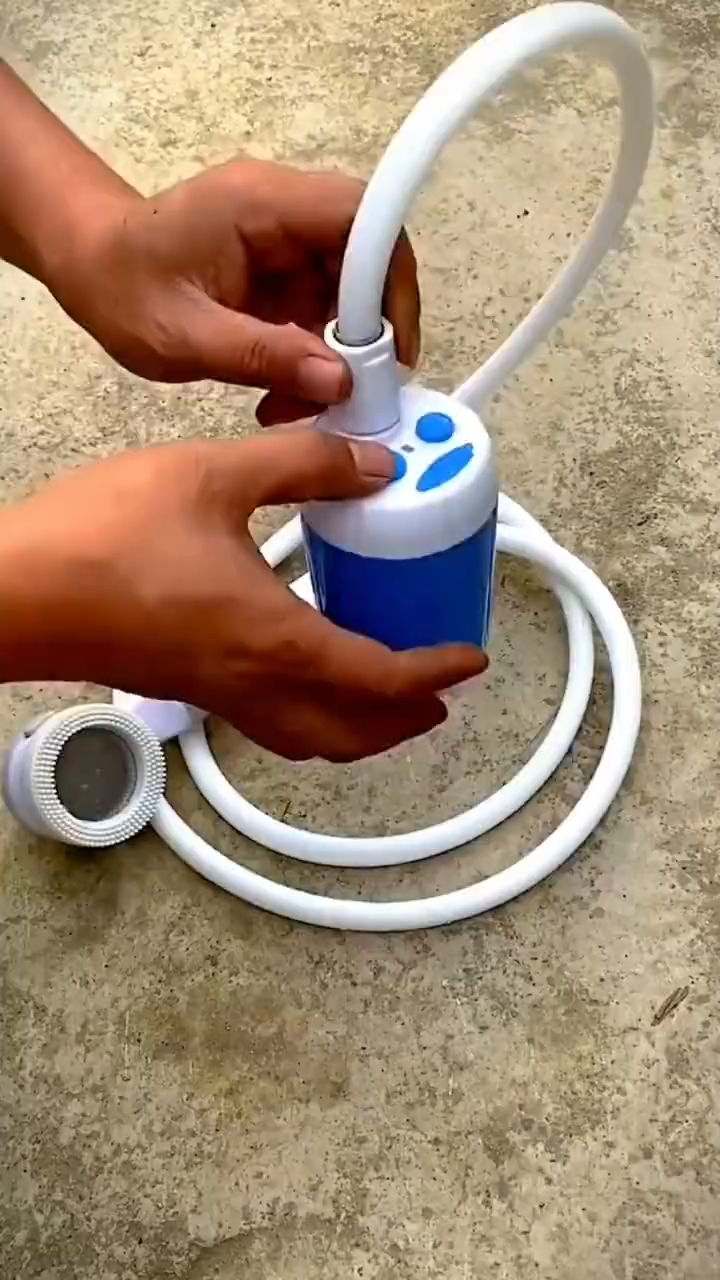 (COD) NEW 2025 Outdoor Camping Shower Portable Electric Shower Pump Waterproof for Camping Car Washing Gardening Pet Cleaning
