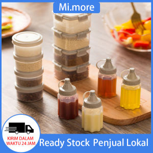 Mi.more 4pcs/Set Mini Selai Saus Holder Botol Set Transparan Botol Portable Dengan Tutup