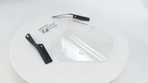 JNYD Motorcycle Universal Windshield Wind Deflector Windscreen Classic Fit for Honda Yamaha Kawasaki Suzuki Triumph