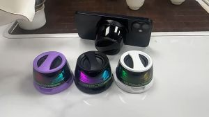 ♥ มีในสต็อก + จัดส่งฟรี ♥ ลำโพงบลูทู ธ แบบพกพาแม่เหล็กลำโพงรถยนต์ขนาดเล็กผู้ถือโทรศัพท์มือถือแม่เหล็ก RGB ลำโพงไร้สายลำโพงบลูทู ธ