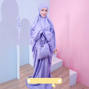 Mukena Bali Abaya Motif Tulip By Zahwa Bahan Rayon Janger Untuk Remaja Dan Dewasa Termurah Kekinian
