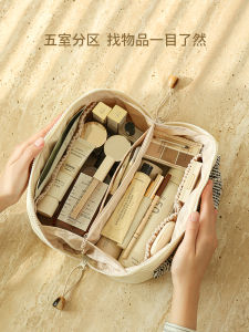 High-End Travel Cosmetic Bag Womens Waterproof Makeup Brush Bag Storage Organizer Macaron Color YSLMNOR Irmen Handbag