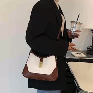 Kstyle Women Elegant Premium PU Leather Retro Fashion Crossbody Bag Shoulder Bag Travel Casual Handbag Beg Wanita Murah Cantik- 9811