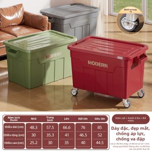 DOCOXO | Hộp Lưu Trữ Có Bánh Xe Cỡ Lớn