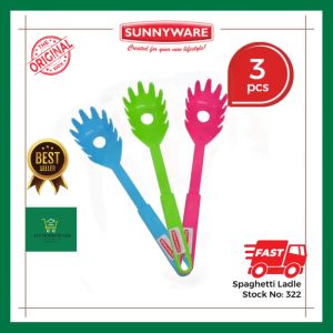 3pcs Spaghetti Ladle Hook Spoon Serving Spoon Plastic Sandok Sunnyware 322