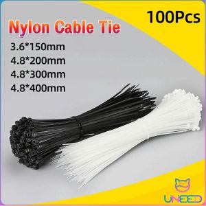 Need. 100pcs Nylon Cable Tie Wire Black/White 3.6/4.8MM Plastic Wire Tie