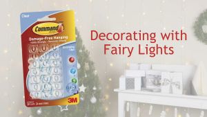20 clips 24 strips3M Command Decorating Clips Damage-Free Hanging cable hook clear plastic hooks small plastic hook