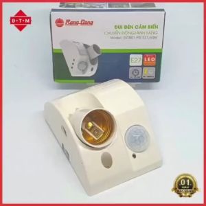 Đui Đèn Cảm Ứng Chuyển Động Hồng Ngoại Rạng Đông E27 Tự Động Bật Sáng Khi Có Người Đi Trong Vùng Cảm Biến Tiết Kiệm Điện năng - Hàng chính hãng - Bảo hành 12 tháng